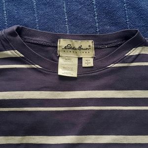 Mens Eddie Bauer long sleeve striped jersey